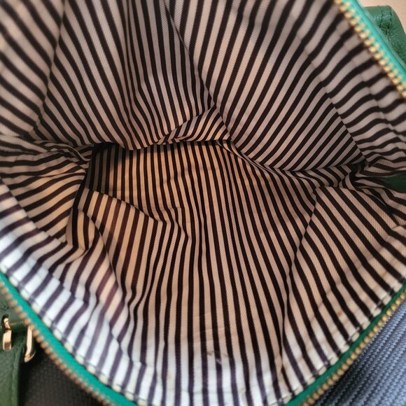 Kate Spade Cobble Hill Forest Green leather Shoulder Bag Little Minka - Picture 7 of 8